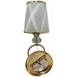 Lampada Da Comodino A Parete Lume A Muro Applique Moderno Lumetto Abat Jour Con Pendoli In Vetro Oro -Offerta economica OSRAM || Paulmann || ATMOSPHERA 46427086 3