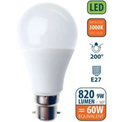 Lampadina SMD LED, Goccia A60, 9W/820lm, Base B22 (Francia), 3000K -Offerta economica OSRAM || Paulmann || ATMOSPHERA 46541827 2