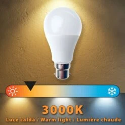 Lampadina SMD LED, Goccia A60, 9W/820lm, Base B22 (Francia), 3000K -Offerta economica OSRAM || Paulmann || ATMOSPHERA 46541827 4