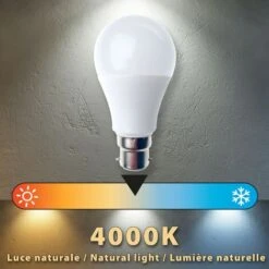 Lampadina SMD LED, Goccia A60, 9W/820lm, Base B22 (Francia), 4000K -Offerta economica OSRAM || Paulmann || ATMOSPHERA 46541832 4