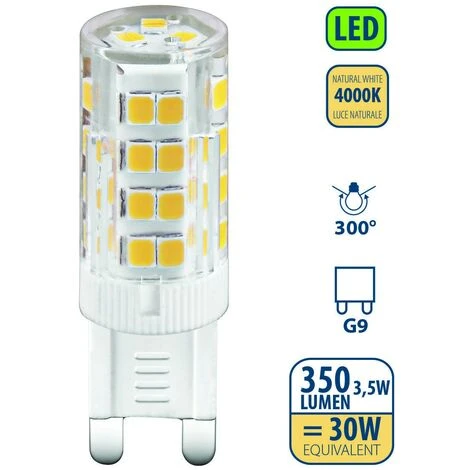 Lampadina SMD LED, Capsula G9, 3.5W/350lm, Base G9, 4000K 4 Lampadina SMD LED, Capsula G9, 3.5W/350lm, Base G9, 4000K - immagine 2