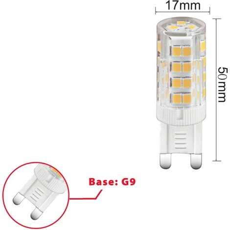 Lampadina SMD LED, Capsula G9, 3.5W/350lm, Base G9, 4000K 5 Lampadina SMD LED, Capsula G9, 3.5W/350lm, Base G9, 4000K - immagine 3