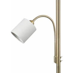 Lampada Da Terra Lampada Da Terra Washer Da Soffitto Lampada Da Soggiorno Lampada Da Lettura Con Spot Flessibile, Commutabile Separatamente, Tessuto Metallico, Ottone Bianco, DxH 50x170 Cm -Offerta economica OSRAM || Paulmann || ATMOSPHERA 46925195 5