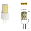 Trade Shop - Lampadina G4 Led Smd 2,5 Watt 12v Luce Fredda 6500k Calda 3000k Naturale 4000k -bianco Naturale -
