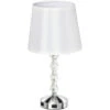 HOMCOM Lampada Da Tavolo Moderna Con Cristalli E 2 Prese USB Lampada Da Scrivania E Abat Jour Comodino -Offerta economica OSRAM || Paulmann || ATMOSPHERA 48381974 1