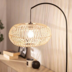 Lampada Da Terra In Rattan Arawa Lebrel Naturale400 Mm -Offerta economica OSRAM || Paulmann || ATMOSPHERA 48419365 4