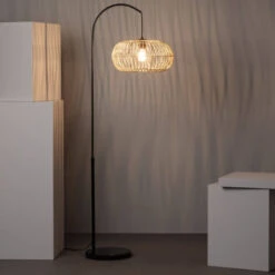 Lampada Da Terra In Rattan Arawa Lebrel Naturale400 Mm -Offerta economica OSRAM || Paulmann || ATMOSPHERA 48419365 5