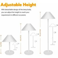 Lampada Da Tavolo Wireless Touch LED Dimmerabile 4000mAh 3000k Ricaricabile IP54 Impermeabile USB, Lampada Da Comodino Illuminazione Interna Ed Esterna (Noir) -Offerta economica OSRAM || Paulmann || ATMOSPHERA 49542503 3