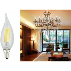 Lampadina KODAK Led Luce Calda EU2700 Filamento E14 41117 Edison Flamme Vetro -Offerta economica OSRAM || Paulmann || ATMOSPHERA 5028394 2