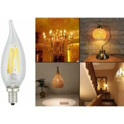 Lampadina KODAK Led Luce Calda EU2700 Filamento E14 41117 Edison Flamme Vetro -Offerta economica OSRAM || Paulmann || ATMOSPHERA 5028394 3