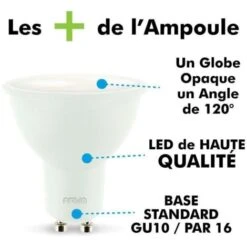 Lotto Di 10 Lampadine A LED GU10 7W Eq 60W Température De Couleur: Bianco Caldo 2700K -Offerta economica OSRAM || Paulmann || ATMOSPHERA 50483465 3