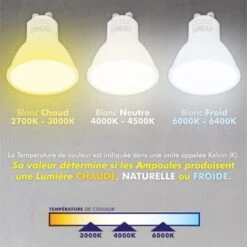 Lotto Di 10 Lampadine A LED GU10 7W Eq 60W Température De Couleur: Bianco Caldo 2700K -Offerta economica OSRAM || Paulmann || ATMOSPHERA 50483465 5