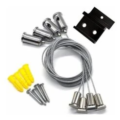 Coppia Di Cavi Di Acciaio Per Sospensione Binario Magnetico 48V