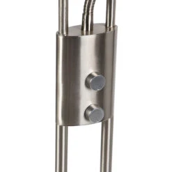 QAZQA + Lampada Da Terra Con Braccioo De Lettura Lexus - Moderno - Vetro,Acciaio - Acciaio - Oblungo (non Sostituibile) LED Max. 1 X 18 Watt -Offerta economica OSRAM || Paulmann || ATMOSPHERA 51739239 4