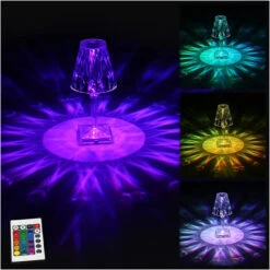 Lampada Da Tavolo Da Interno RGB Con Filo USB Diamantata Effetto Cristallo -Offerta economica OSRAM || Paulmann || ATMOSPHERA 51761031 3