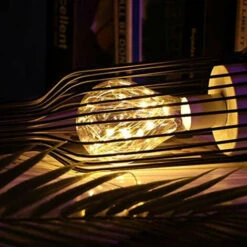 Luce Notturna Retrò Ferro, Lampada Da Tavolo Creativa Bottiglia Di Vino, Lampada Notturna Del Filo Di Rame Per Casa Ristorante Hotel -Offerta economica OSRAM || Paulmann || ATMOSPHERA 52072835 4