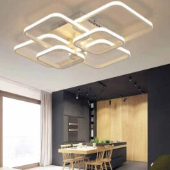 Lampadario Da Soffitto Plafoniera A Led Moderna 70 Watt Con 6 Quadrati 5600 Lm Luce Fredda 6500k -Offerta economica OSRAM || Paulmann || ATMOSPHERA 52104378 3