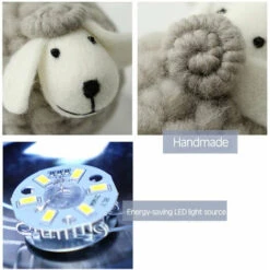 Luci Notturna Pecora, Lampada Da Comodino LED In Rattan, Lampada Notturna Per Bambini, Camera Da Letto, Regalo, 110cm Cavo USB/Interruttore Pressione -Offerta economica OSRAM || Paulmann || ATMOSPHERA 53418251 2