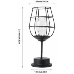 Luce Notturna Retrò Ferro, Lampada Da Tavolo Creativa Calice Di Vino, Lampada Notturna Del Filo Di Rame Per Casa Ristorante Hotel -Offerta economica OSRAM || Paulmann || ATMOSPHERA 53418300 5