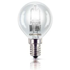 Grundig Lampadina Alogena A Risparmio Energetico Forma Sfera 42W E14 Luce Calda