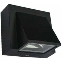APPLIQUE LED COB IP65 FARETTO 5W LAMPADA MURO PARETE NERO LUCE CALDA 3000K