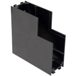 Connettore Ad L Verticale Per Binario Magnetico Monofase Da Superficie 20mm Nero77 Mm