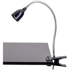 Lindby Lampada Con Morsetto A LED Rabea Nera