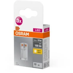 OSRAM LED BASE PIN G4 12 V / Lampada LED: G4, 0,90 W, 10W Equivalenti, Chiara, Bianco Caldo, 2700 K, Confezione Da 3 -Offerta economica OSRAM || Paulmann || ATMOSPHERA 57112739 4