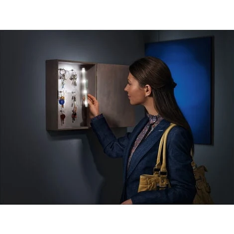 LEDVANCE Apparecchio LED Con Alimentatore A Batteria: A Parete, LUMIstixx® / 0,60 W, 4.5 V, Ampiezza Fascio Luminoso: 120°, Bianco Freddo, 6500 K, Materiale: Acrylnitril-Butadien-Styrol-Copolymer (ABS 5 LEDVANCE Apparecchio LED Con Alimentatore A Batteria: A Parete, LUMIstixx® / 0,60 W, 4.5 V, Ampiezza Fascio Luminoso: 120°, Bianco Freddo, 6500 K, Materiale: Acrylnitril-Butadien-Styrol-Copolymer (ABS - immagine 3