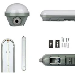 LAMPADA LED IMPERMEABILE PC/PC 1200MM 36W BIANCO NATURALE 4500K - Luce NATURALE -Offerta economica OSRAM || Paulmann || ATMOSPHERA 58090504 3