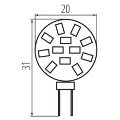 LAMPADINA LED LED12 G4-WW - KANLUX - Luce CALDA -Offerta economica OSRAM || Paulmann || ATMOSPHERA 58091648 3