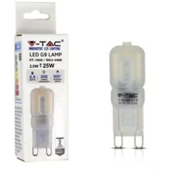 LAMPADINA LED FARETTO - 2.5W 230V G9 PLASTICA BIANCO NATURALE 4000K - Luce NATURALE