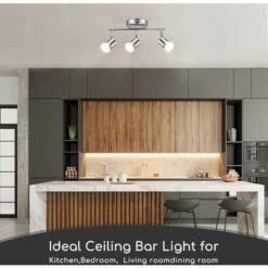 FARETTI DA SOFFITTO ORIENTABILI PLAFONIERA LED CON 3 FARETTI GU10 BASE LAMPADARIO DA SOFFITTO -Offerta economica OSRAM || Paulmann || ATMOSPHERA 59109162 4