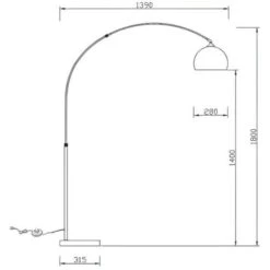 Grande Lampada Da Terra Ad Arco 140x35x180 Cm Metallo E Marmo Argentato In Stile Art Déco - OMBRAGE 11 Grande Lampada Da Terra Ad Arco 140x35x180 Cm Metallo E Marmo Argentato In Stile Art Déco - OMBRAGE -Offerta economica OSRAM || Paulmann || ATMOSPHERA 59284486 5