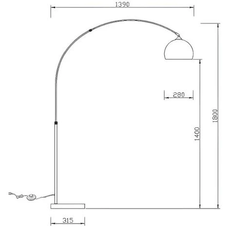 Grande Lampada Da Terra Ad Arco 140x35x180 Cm Metallo E Marmo Argentato In Stile Art Déco - OMBRAGE 7 Grande Lampada Da Terra Ad Arco 140x35x180 Cm Metallo E Marmo Argentato In Stile Art Déco - OMBRAGE - immagine 5