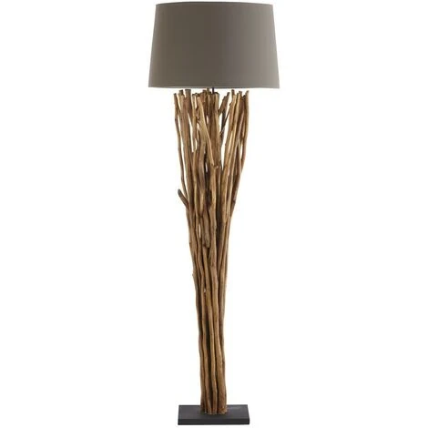 Lampada Da Terra RANUA In Legno - H 175 Cm - Naturale 4 Lampada Da Terra RANUA In Legno - H 175 Cm - Naturale - immagine 2