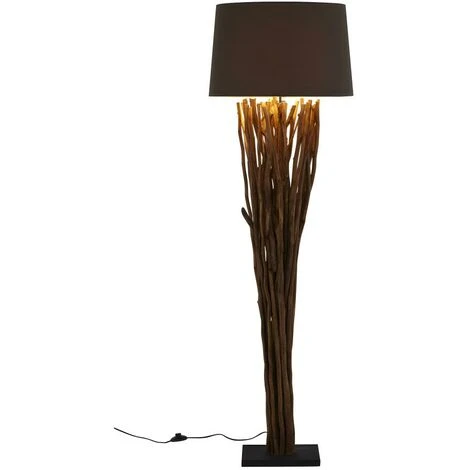 Lampada Da Terra RANUA In Legno - H 175 Cm - Naturale 5 Lampada Da Terra RANUA In Legno - H 175 Cm - Naturale - immagine 3