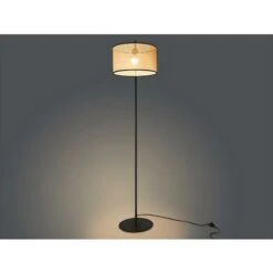 Lampada Da Terra Arco Intrecciato NEIROBI - Stile Etnico - Ferro E Giunco - 105x40x195 Cm - Nero E Naturale -Offerta economica OSRAM || Paulmann || ATMOSPHERA 59290276 2