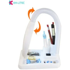 5X/10 EU Flessibile 40 LED Lampada D'ingrandimento Illuminata Lampada D'ingrandimento Illuminata Lettura/ritocco/saldatura Tavolo Da Scrivania - Guscio Bianco -Offerta economica OSRAM || Paulmann || ATMOSPHERA 61178600 4