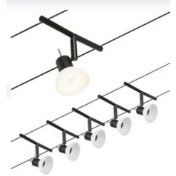 Set Sheela Paulmann 5xgu5,3-nero Opaco-94450