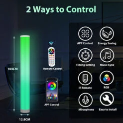 Randaco Lampada Da Terra A LED 2x 6W Lampada Ad Angolo Colorata Lampada Ad Angolo Per Lampada Da Terra RGB -Offerta economica OSRAM || Paulmann || ATMOSPHERA 63861197 2