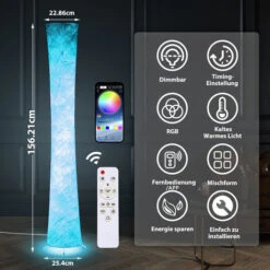 Randaco Lampada Da Terra A LED Lampada Da Terra RGB Lampada Ad Angolo Cambia Colore Lampada Da Terra 156cm -Offerta economica OSRAM || Paulmann || ATMOSPHERA 63861201 2