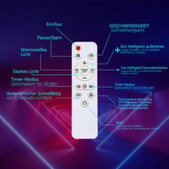 Randaco Lampada Da Terra A LED Lampada Da Terra RGB Lampada Ad Angolo Cambia Colore Lampada Da Terra 156cm -Offerta economica OSRAM || Paulmann || ATMOSPHERA 63861201 3