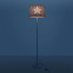 Paco Home Lampada Da Bambini Lampada Da Terra Camera Dei Bambini Motivo Con Stelle E27  Bianco A Una Gamba,  Grigio (Ø38 Cm) -Offerta economica OSRAM || Paulmann || ATMOSPHERA 64007424 3