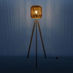 Paco Home Lampada Terra Moderna Soggiorno Camera Letto Effetto Rattan Cesto Boho E27  Beige/Bianco (Ø28 Cm),  Lampada Da Terra Legna -Offerta economica OSRAM || Paulmann || ATMOSPHERA 64011599 3