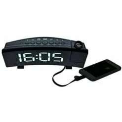 Sveglia TFA Dostmann Con Proiettore, 60.5015.02, Incl. Funzione Di Ricarica USB, Radio FM, Con 2 Allarmi, Colore Nero Con Numeri Luminosi Bianchi, 180 X 48 X 100 Mm, 180 X 48 X 100 Mm -Offerta economica OSRAM || Paulmann || ATMOSPHERA 64848069 2