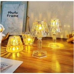 Mini Lampada Led Tavolo Senza Fili 12pz Effetto Cristallo Luce Calda Diamantata -Offerta economica OSRAM || Paulmann || ATMOSPHERA 66172262 4