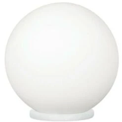 Eglo Lampada Da Tavolo Sfera Piccola 60w Attacco E27 Nickel 85264