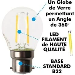 Lampadina LED B22 2.9W Eq 25W LED G45 Bianco Caldo -Offerta economica OSRAM || Paulmann || ATMOSPHERA 67936976 4