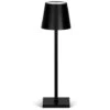 Lampada Da Tavolo Led Touch Polly Nera 5W Portatile A Batteria Ricaricabile USB Dimmerabile Wisdom